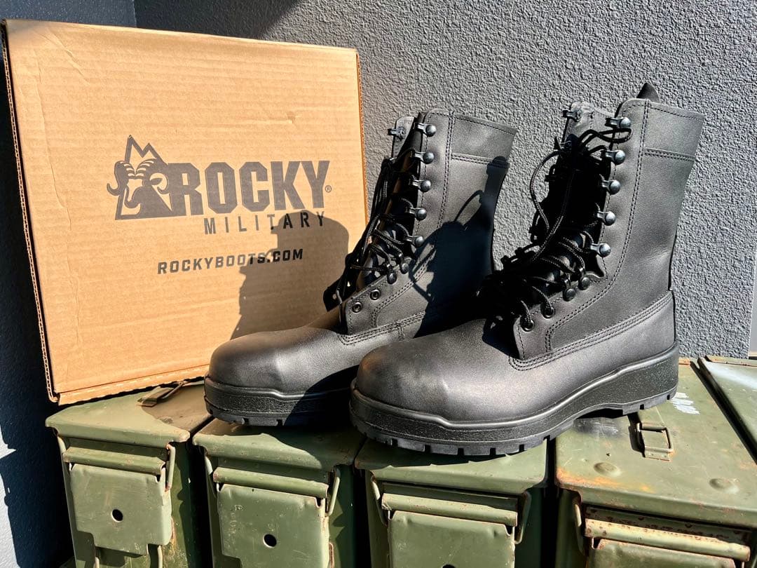 米軍放出未使用品Rocky社 米国製タクティカルブーツスチールトゥ入り 28cm