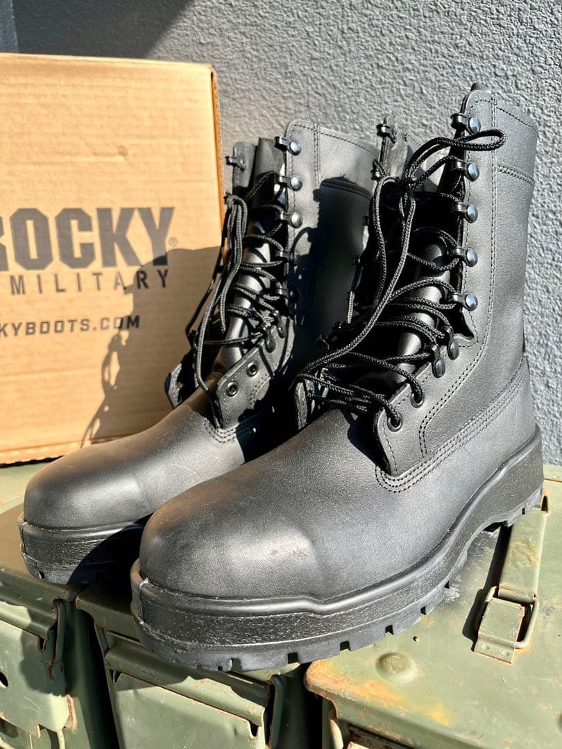米軍放出未使用品Rocky社 米国製タクティカルブーツスチールトゥ入り 28cm