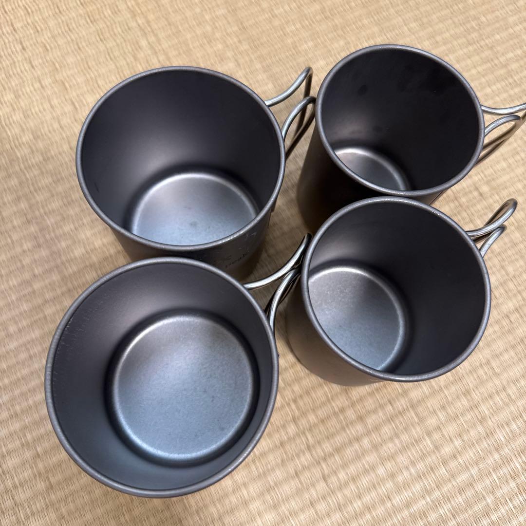  peak チタン マグカップ 4個セット