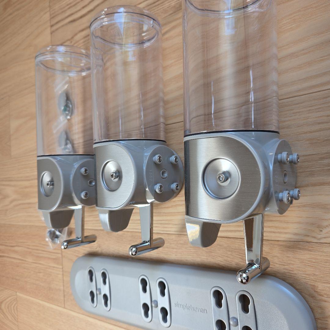 simplehuman ウォールマウントポンプ　444ml×3