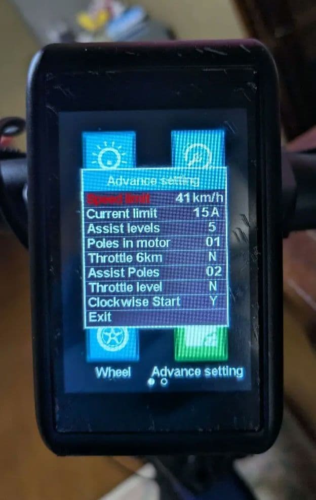 MATE X 純正モニター ディスプレイ　リミッターカット 41km