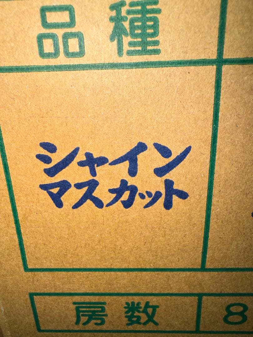 山梨県産ぶどう⭐️シャインマスカット⭐️9房入り箱込み約5.6キロ