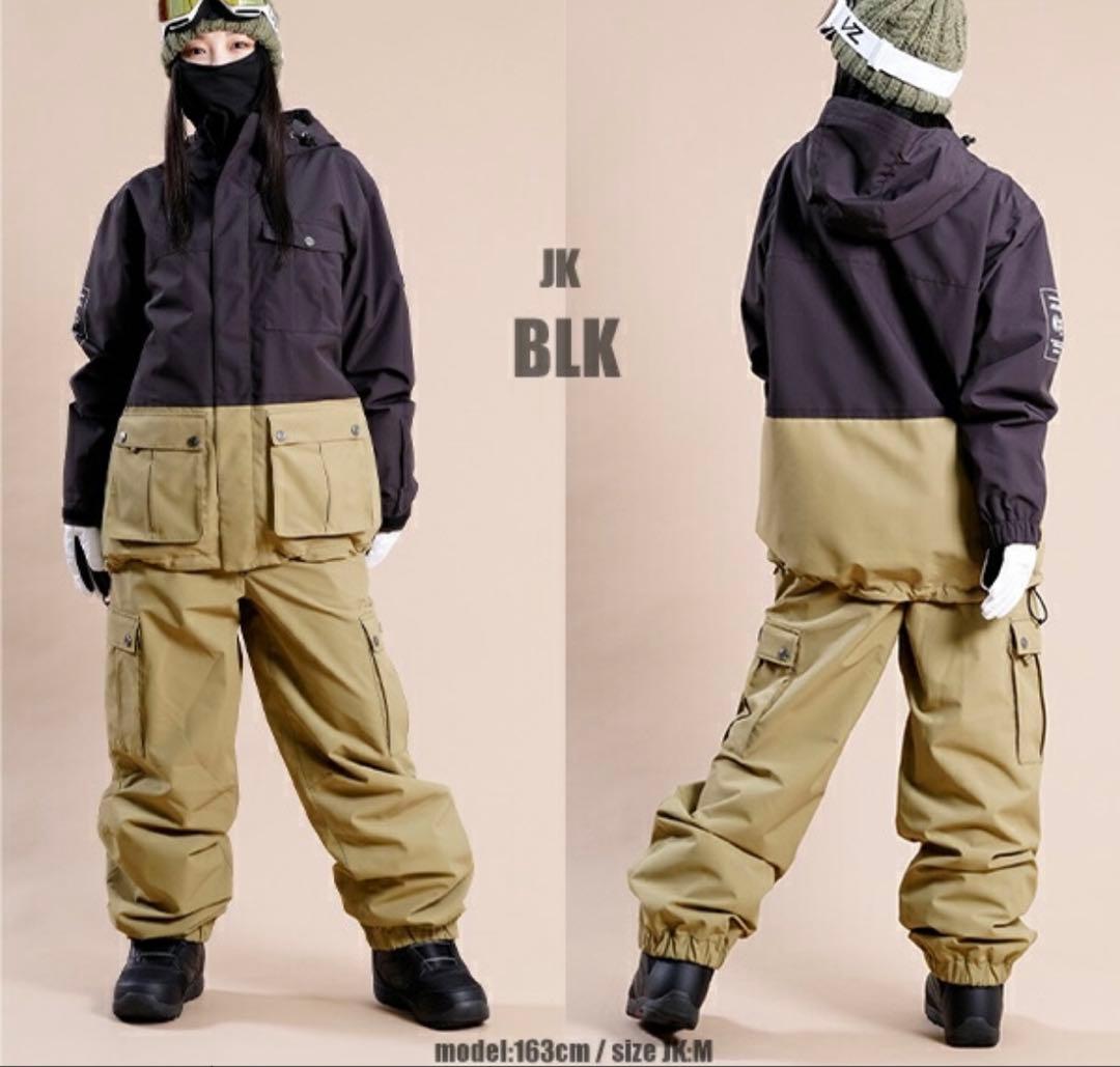 OP スノーボード ウェア ★ジャケットのみ★ Sサイズ　黒／カーキ