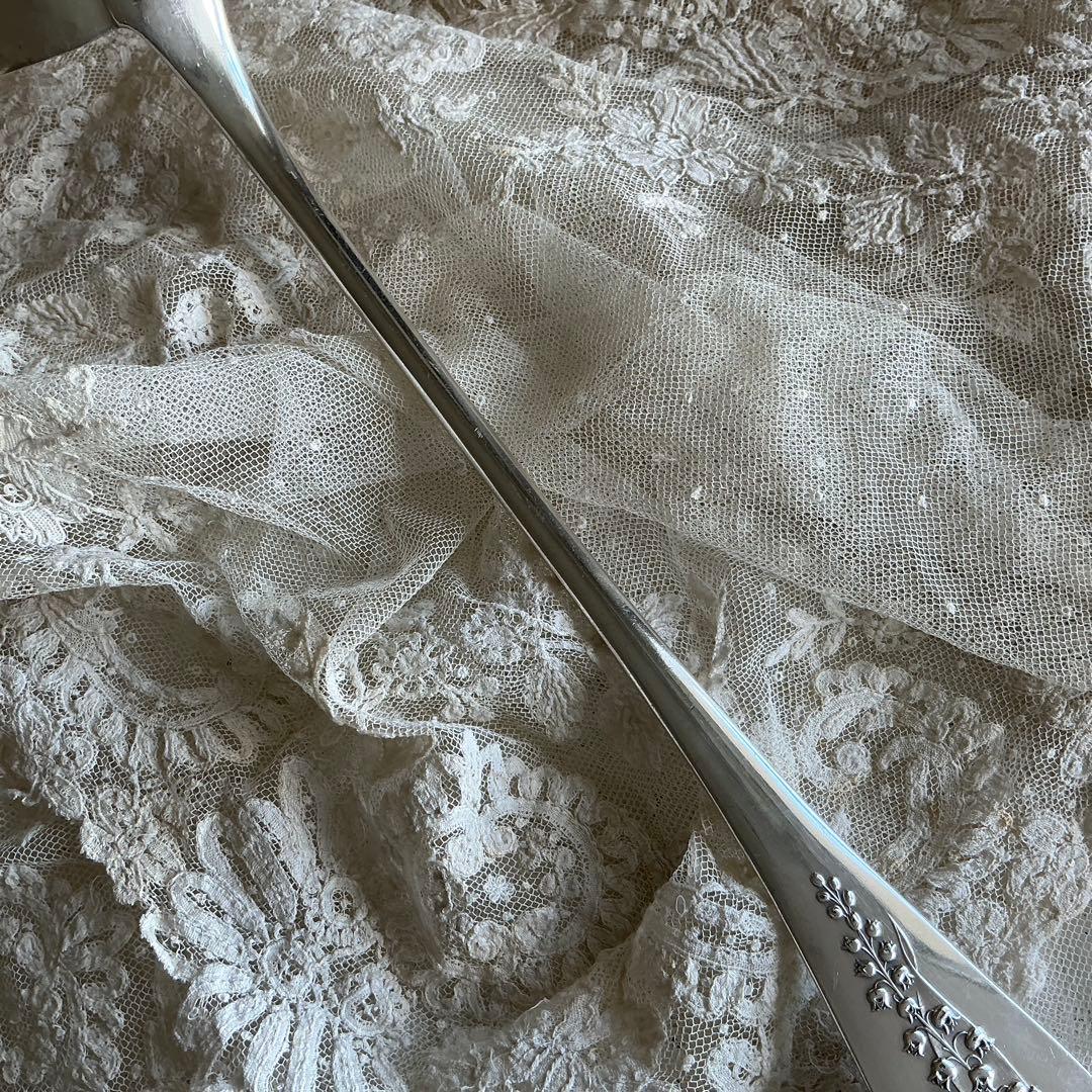 フランスアンティーク　すずらん　ERCUIS　レードル（大）イニシャルモノグラム