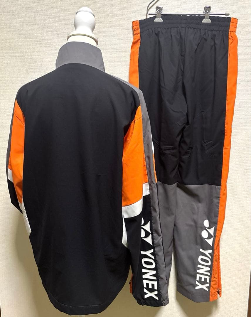 【訳あり】ヨネックスユニ裏地付きウォームアップシャツセットアップ サイズＬ