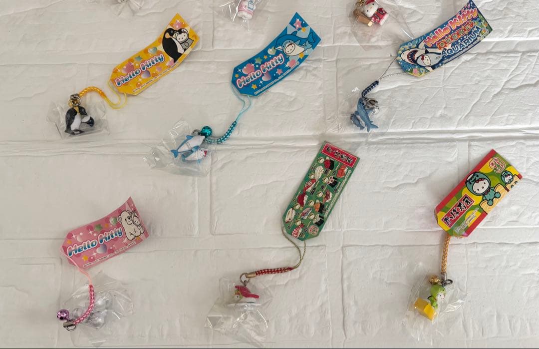 ハローキティ ご当地キティストラップ 9個セット（バラ売り不可）MIX