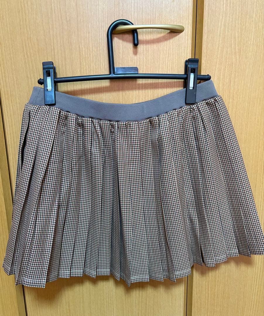 FILA チェック柄プリーツスカート