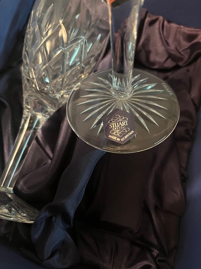 【未使用】イギリスで購入　STUART CRYSTAL クリスタルグラス
