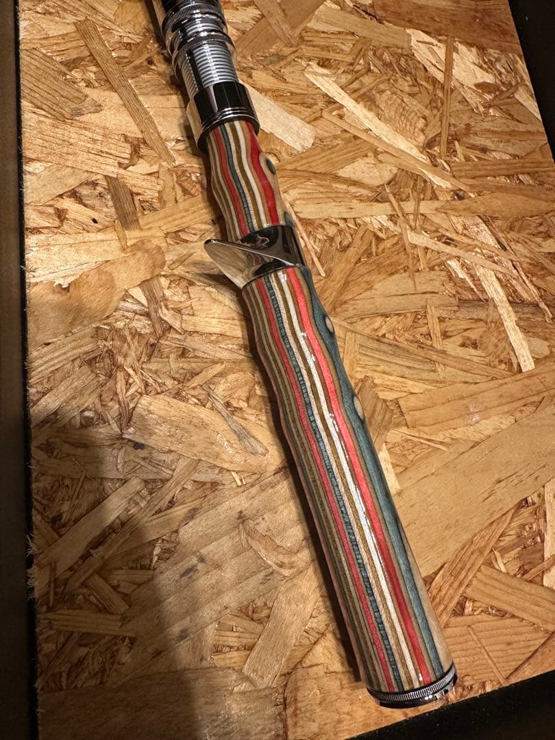 ハンドメイドグリップ　ブラックバストップウォーター 渓流釣りベイトフィネス