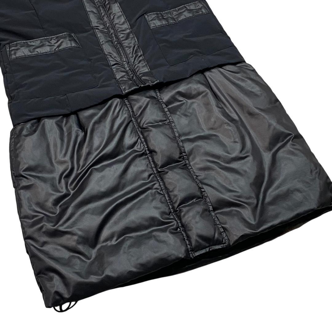 ニジュウサンクゴルフ ノースリーブ ダウン スカート ワンピース M/L 黒