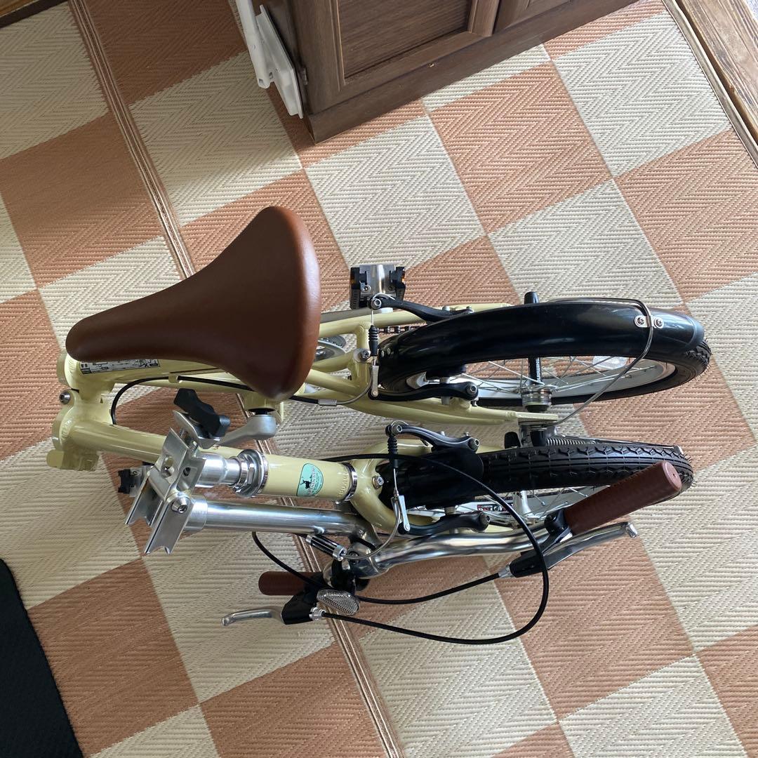 キャプテンスタッグ　折りたたみ自転車　 AL-FDB 161 ラテカラー