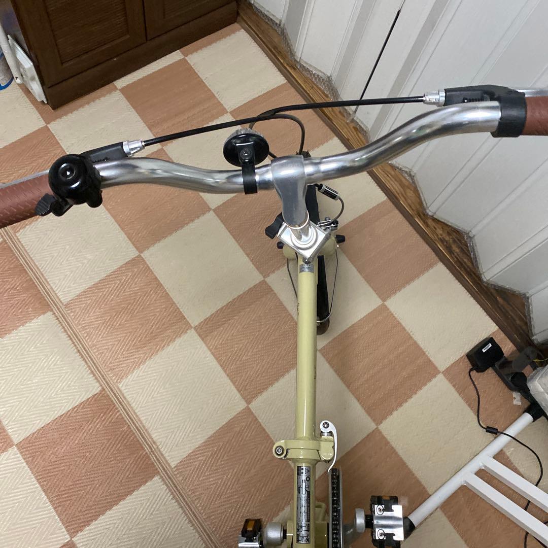 キャプテンスタッグ　折りたたみ自転車　 AL-FDB 161 ラテカラー