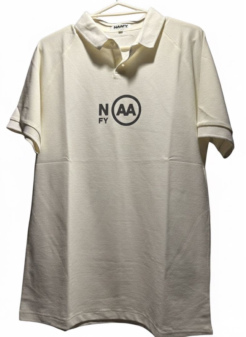 NAAFY AA S/S POLO クリーム色