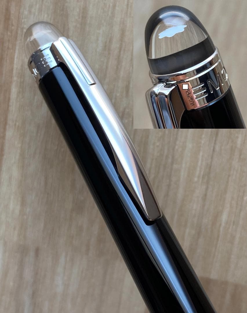 美品 モンブラン スターウォーカー ブラックレジンプラチナ ボールペン ドイツ製