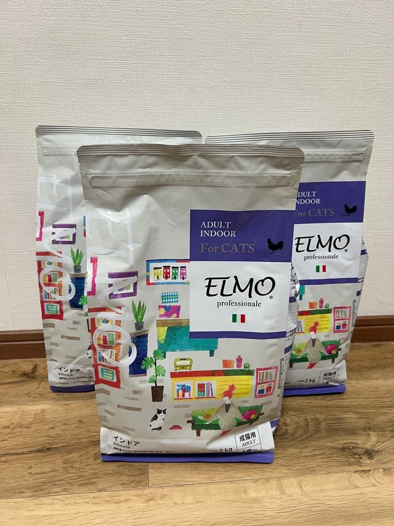 ELMO 成猫用ドライフード 2kg 4袋