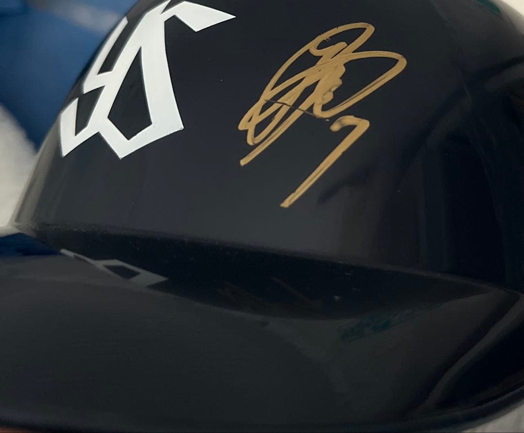 長岡秀樹　直筆サイン入り ヘルメット