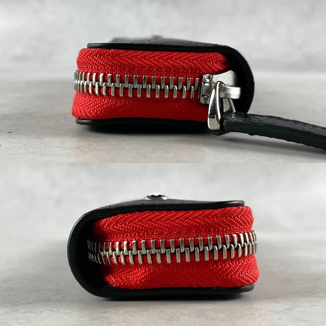 極美品✨ モンブラン ペンケース ファスナー ジップ レザー ブラック×レッド