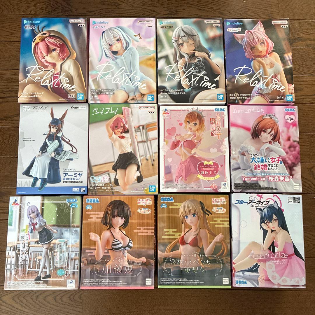 ホロライブ　フィギュア　ルイ　かなた　クロエ　こより　美少女　まとめ　未開封