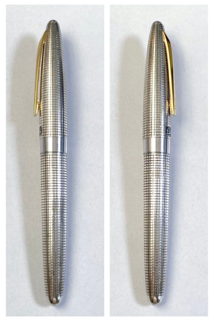 PILOT パイロット エリート スターリングシルバー 万年筆 ペン先 18K