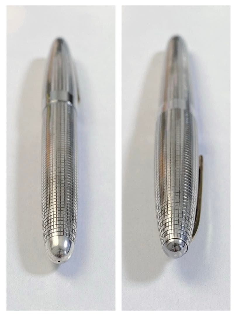 PILOT パイロット エリート スターリングシルバー 万年筆 ペン先 18K