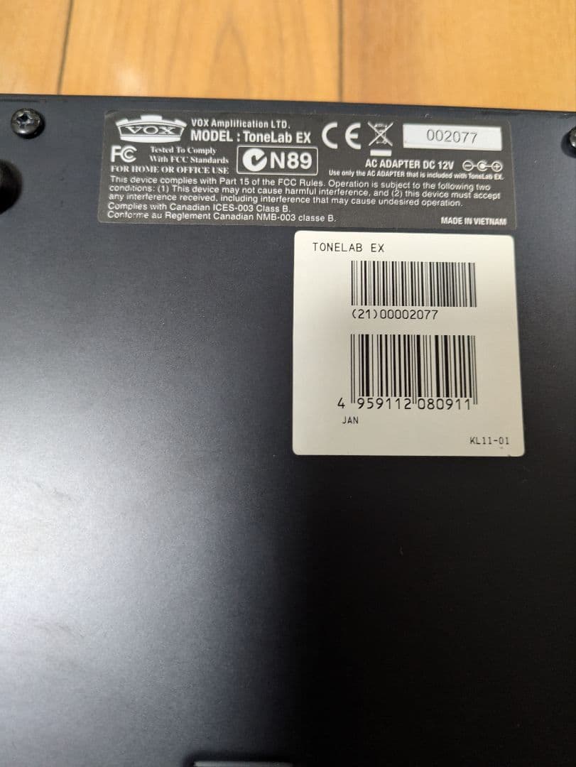 タイムセール！VOX ToneLab EX モデリングエフェクター