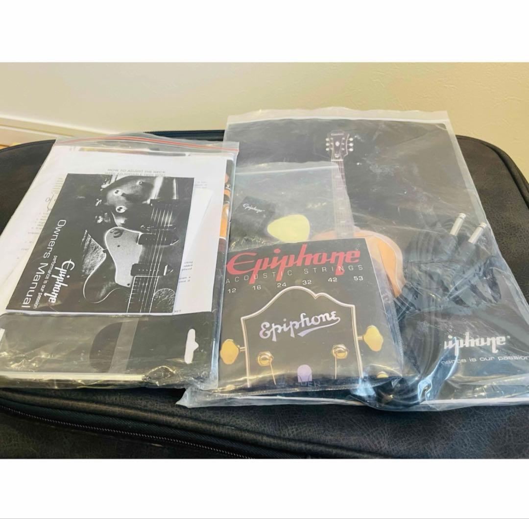 【限定カラー】Epiphone ハミングバード　エレアコ　ホワイト