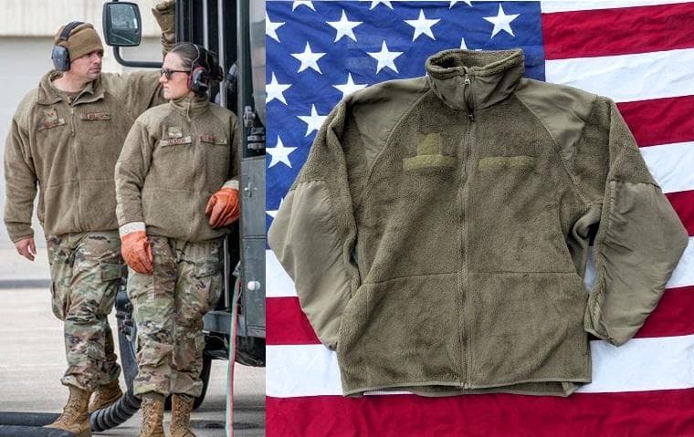 米軍実物　ポーラテックフリースジャケット　L-R　コヨーテ　ECWCS　152