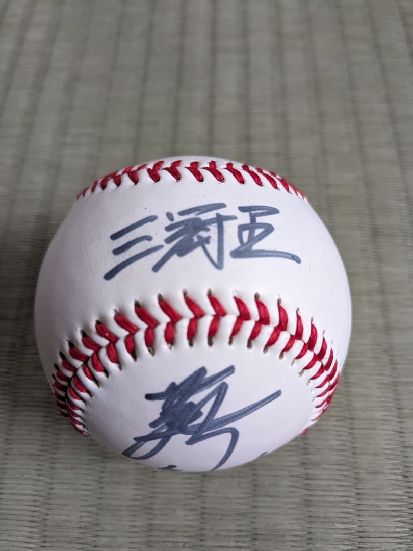 落合博満ユニフォーム・三冠王と書いてもらいました直筆サインボール・直筆サイン色紙