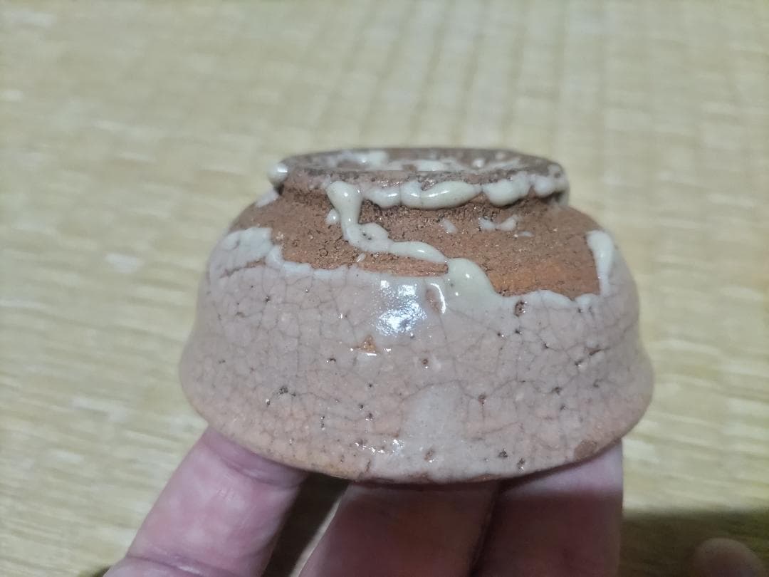 小林東五　井戸　酒盃　共箱・美品・盛期作！