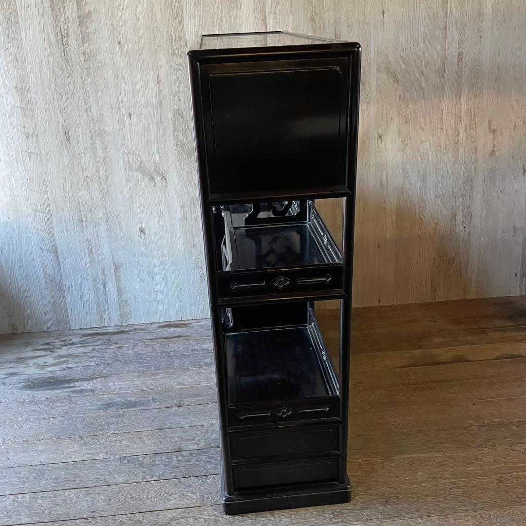 茶箪笥 水屋箪笥 飾り棚 茶棚　昭和レトロ 和製アンティーク 骨董 煎茶道具