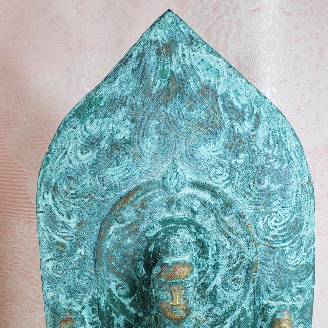 ◆高麗仏 『延嘉七年（539年）』 金銅三尊如来立像 仏像◆検）新羅仏 白鳳仏