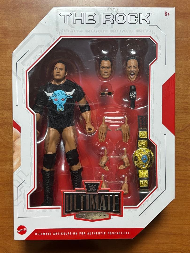 限定　WWE ザ・ロック　アルティメットエディション　フィギュア　マテル