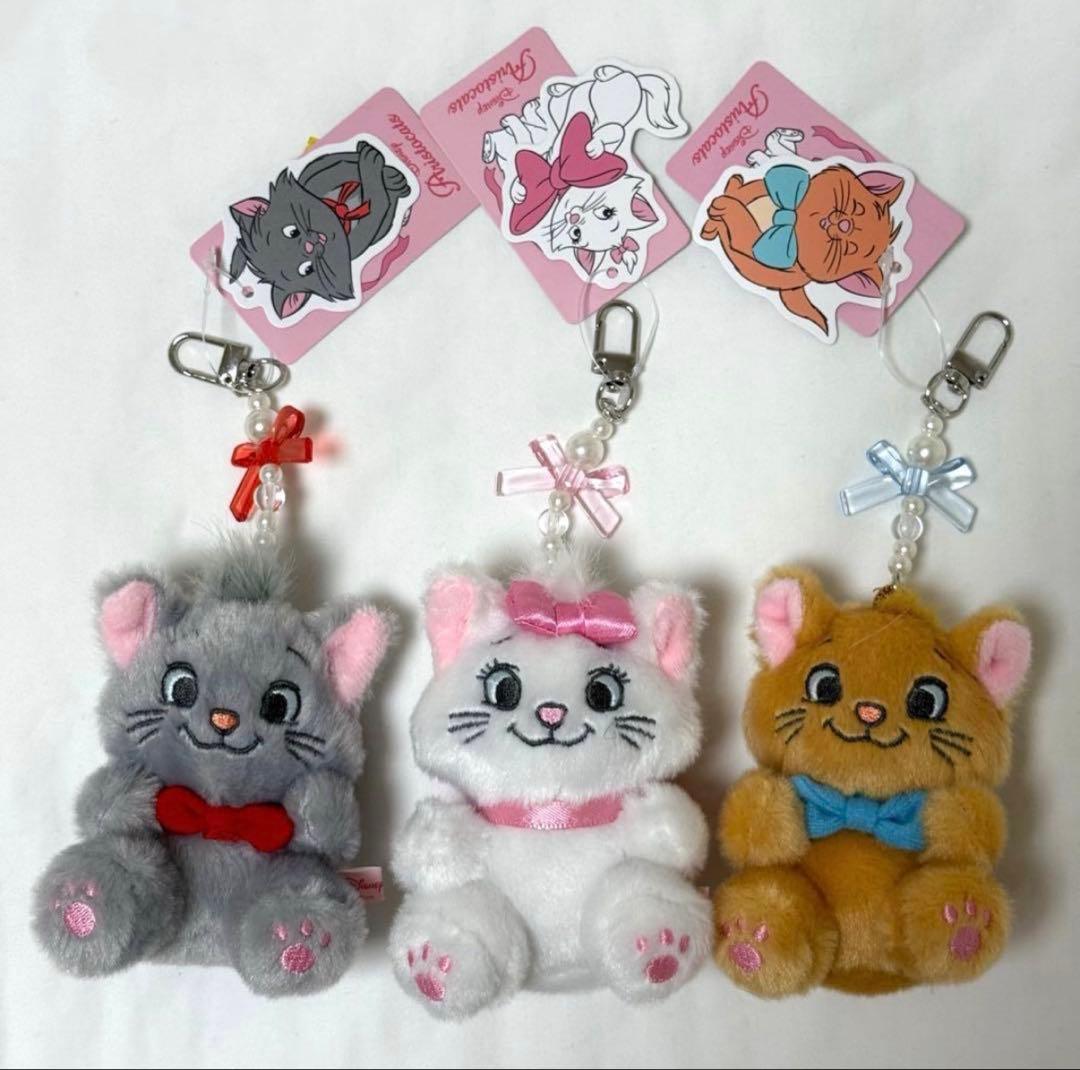 【韓国限定】 ディズニー コラボ　マリーちゃん　おしゃれキャット キーホルダー③