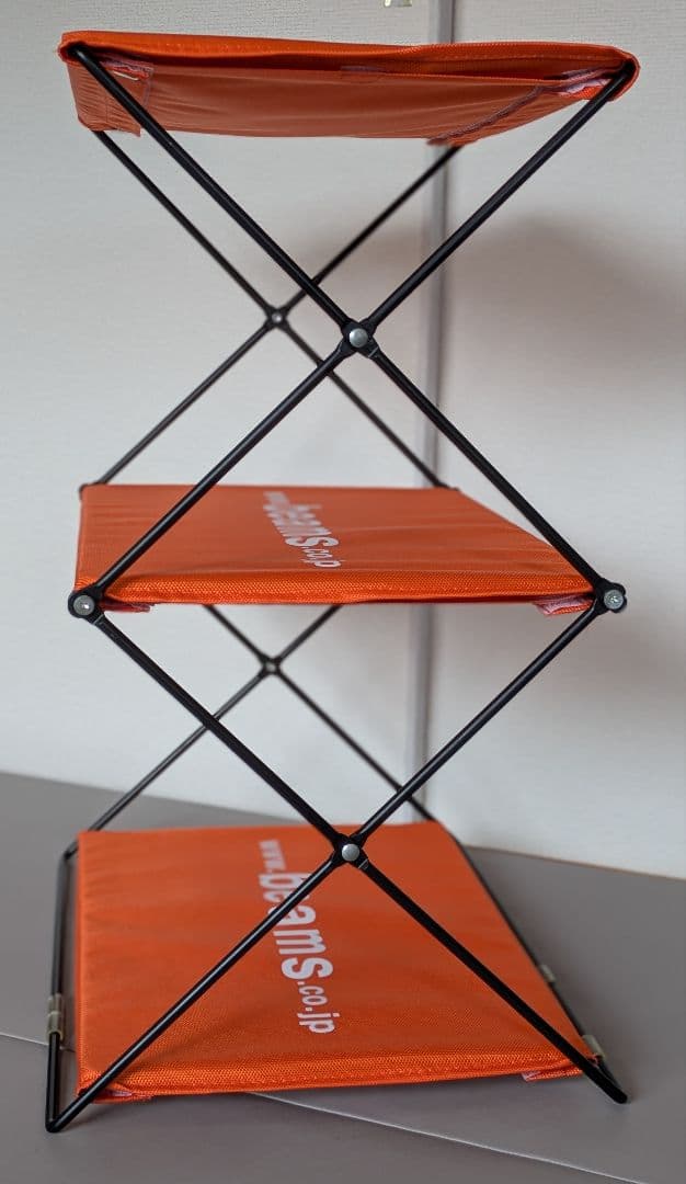 beams アウトドアフォールディングシェルフ 3段