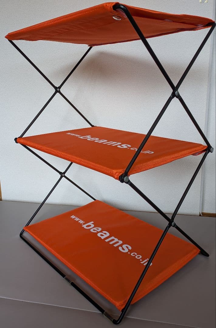 beams アウトドアフォールディングシェルフ 3段