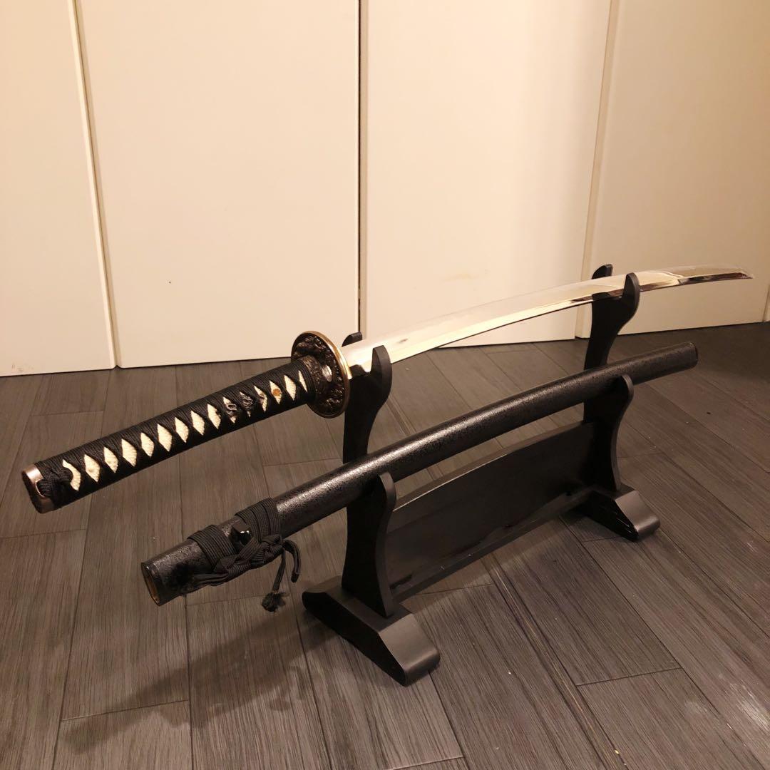 高級模造刀　土佐刀剣　太刀　本研波刃　合金　居合刀