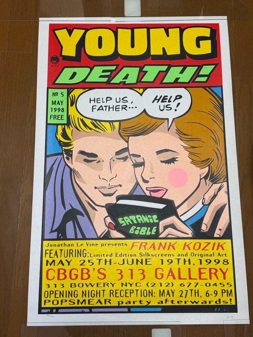 FRANK KOZIK 98年 限定400ナンバリング☆シルクスクリーンポスター