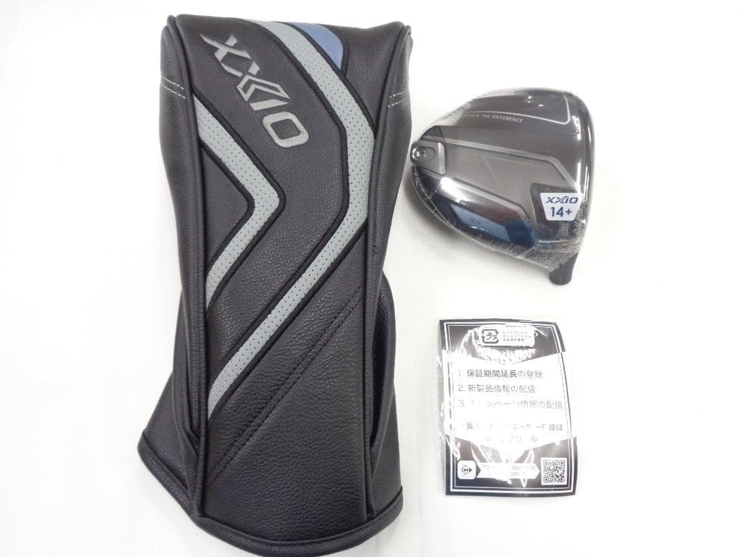未使用 ダンロップ XXIO14+ プラス 9度 ヘッド 専用ヘッドカバー付き