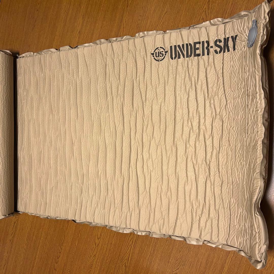 インフレータブルマット 2セット 8cm キャンプ UNDER-SKY