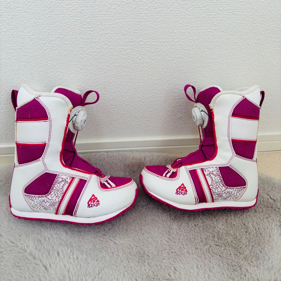 【ジュニア・キッズ】BURTON スノーボード3点セット 100cm K2 ボア