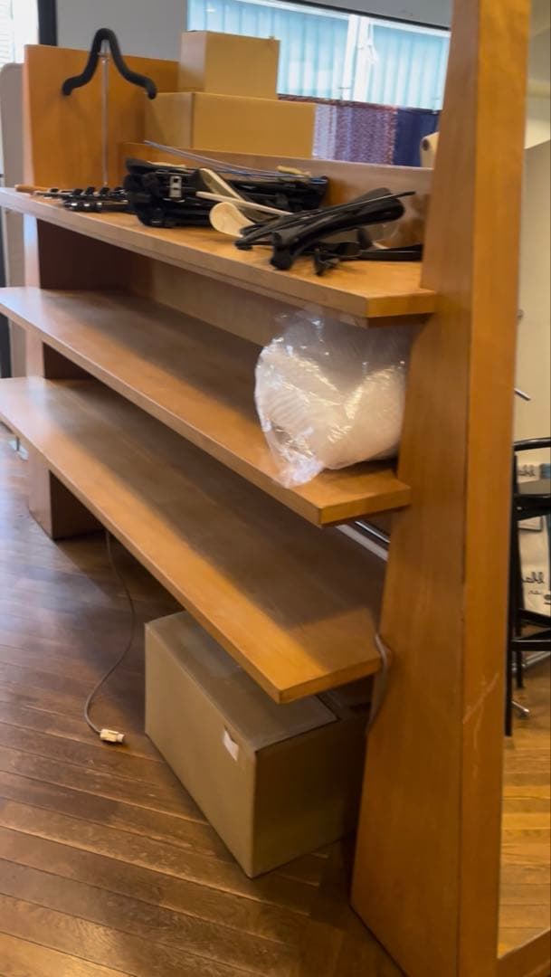 【希少レア】アパレル店舗用　陳列　ディスプレイ棚　姿見付き什器