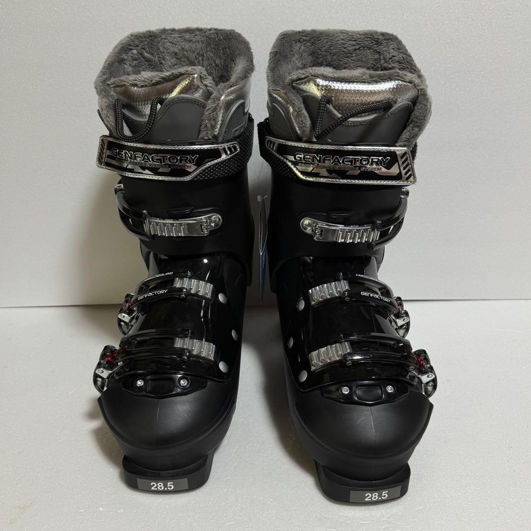 未使用28.5CM スキー ブーツ黒色ブラックGENFACTORY CARVE5