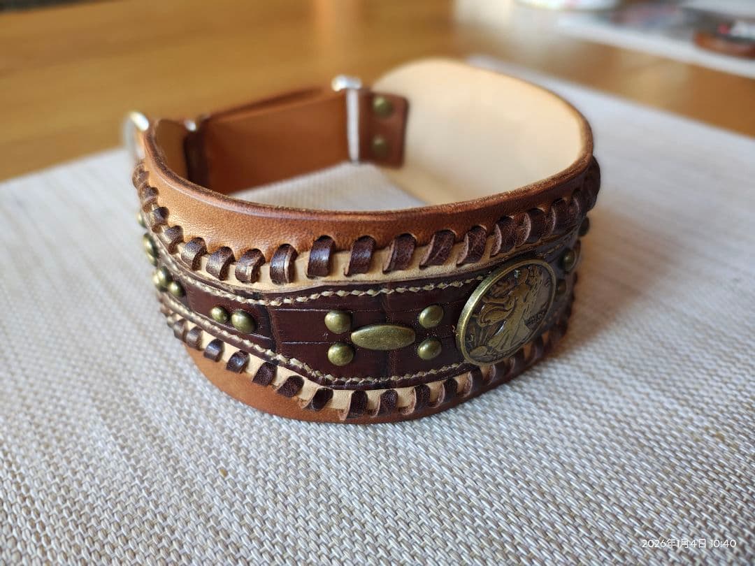 犬の首輪　ハンドメイド　㊷