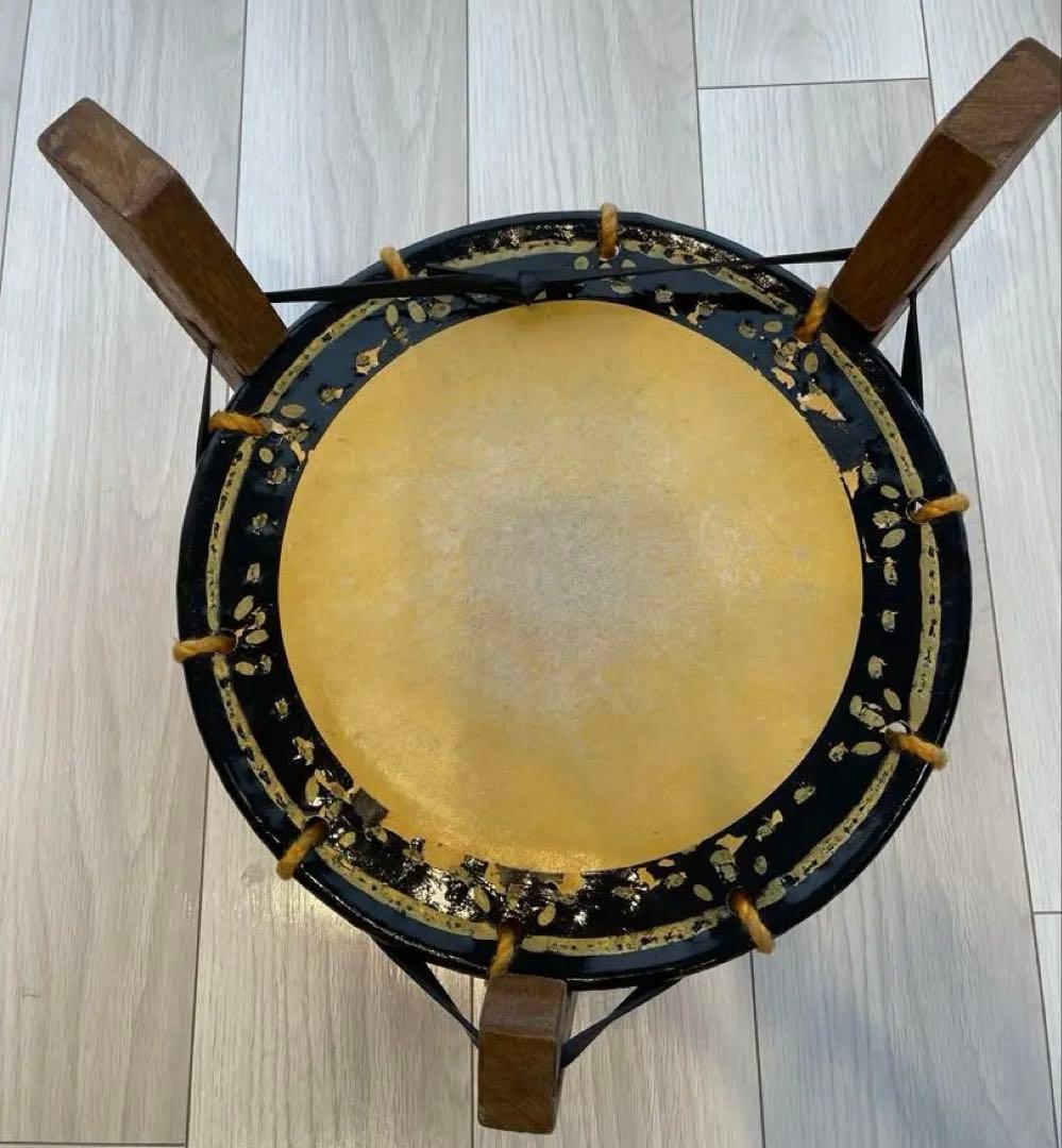 ＊にこ＊　【和楽器】　締太鼓　和太鼓　台座　バチ