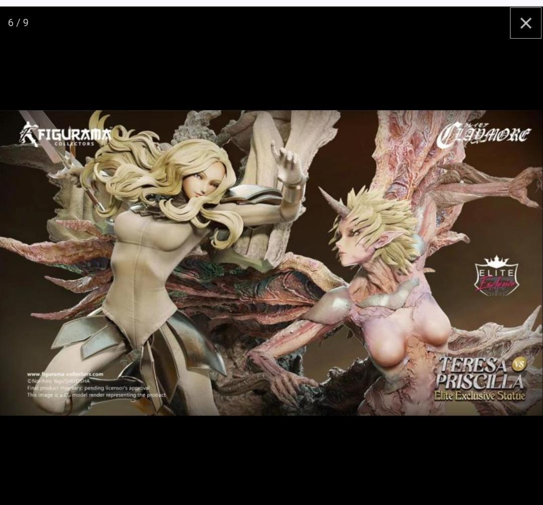 Figurama クレイモア テレサ vs プリシラ 1/6 スタチュー