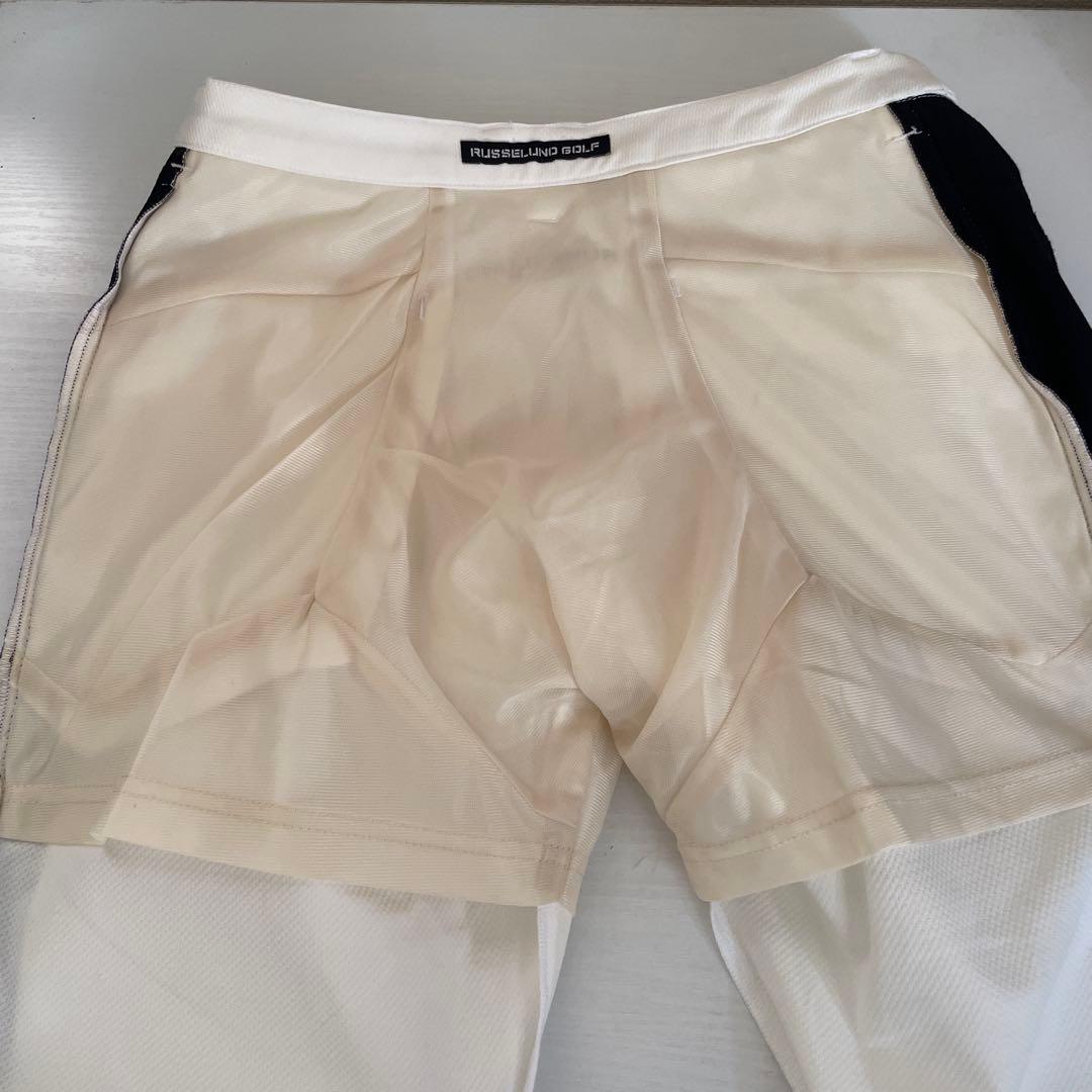 ラッセルノRusseluno ゴルフパンツ　白×黒　サイズ1 新品未使用