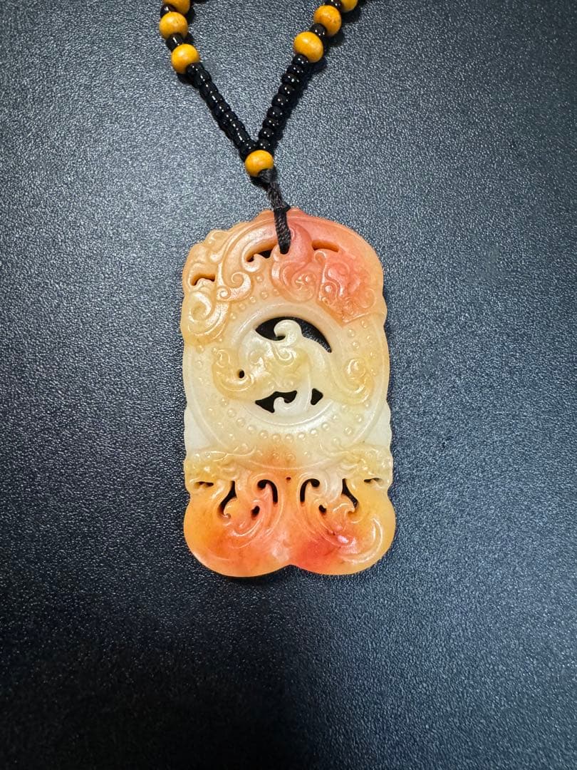 本玉 鳳凰　時代物 お守り 極細工 和田玉 漢代 骨董 玉彫 古玩 開運