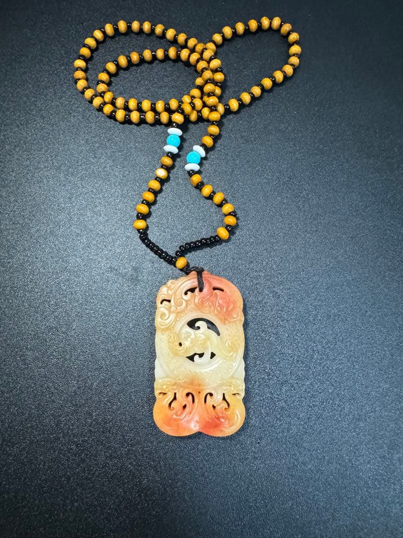 本玉 鳳凰　時代物 お守り 極細工 和田玉 漢代 骨董 玉彫 古玩 開運