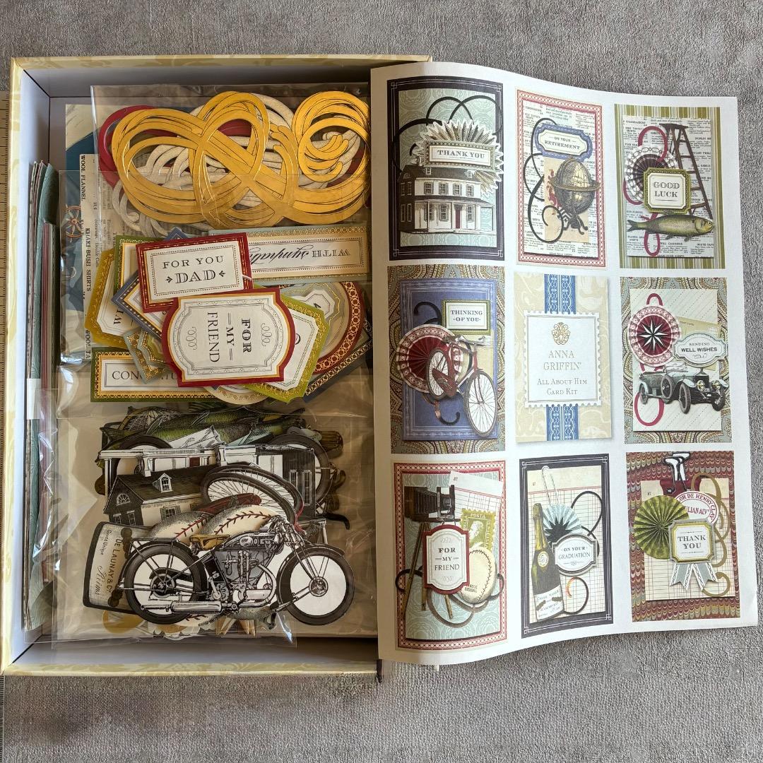 ラッピング・包装 ANNA GRIFFIN ALL ABOUT HIM CARD KIT