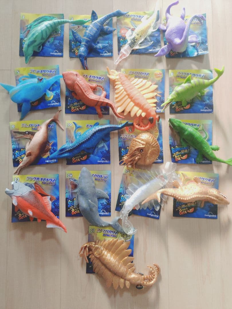 DeAgostini 海の恐竜アンドコー 17体　デアゴスティーニ　コンプリート